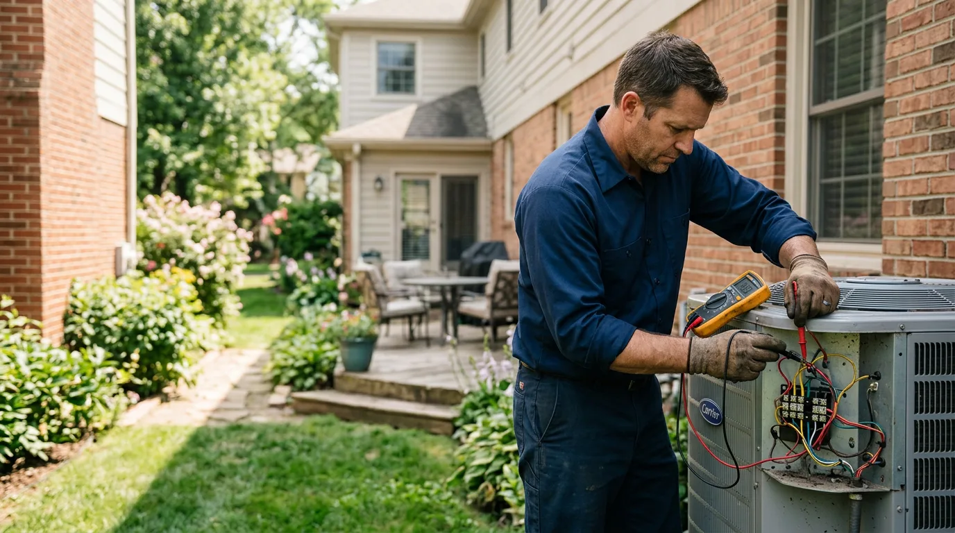 HVAC technician working near Battle Creek, NE